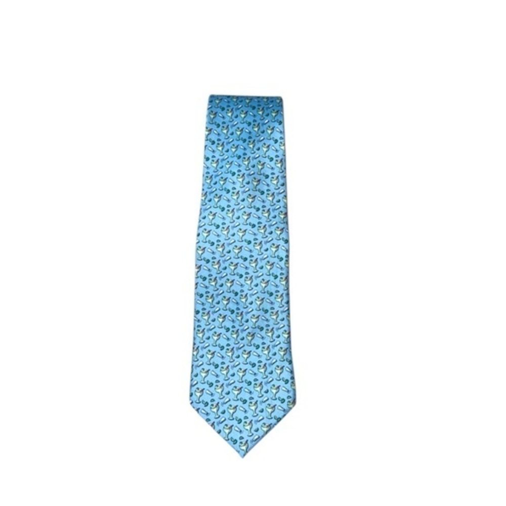 Paris Texas Apparel “Margarita” Happy Hour Fun‎ Printed 100% Silk Neck Tie